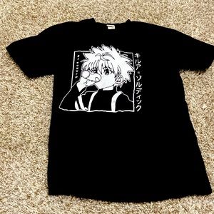 A black anime shirt, barely used, comfortable.